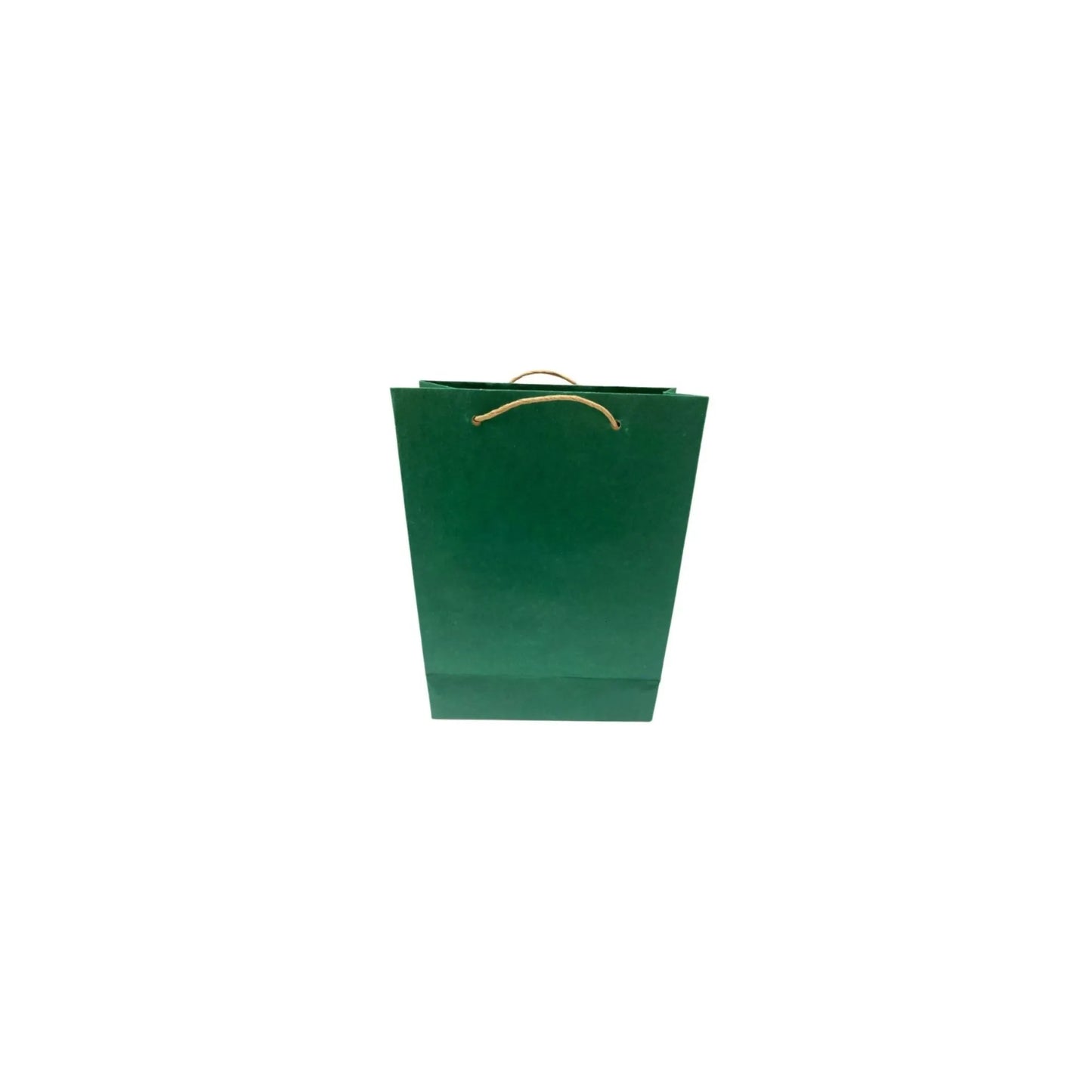 bolsa para regalo vertical verde chica 