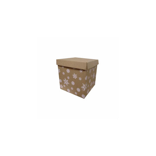 caja cubo kraft rosa chica 6353