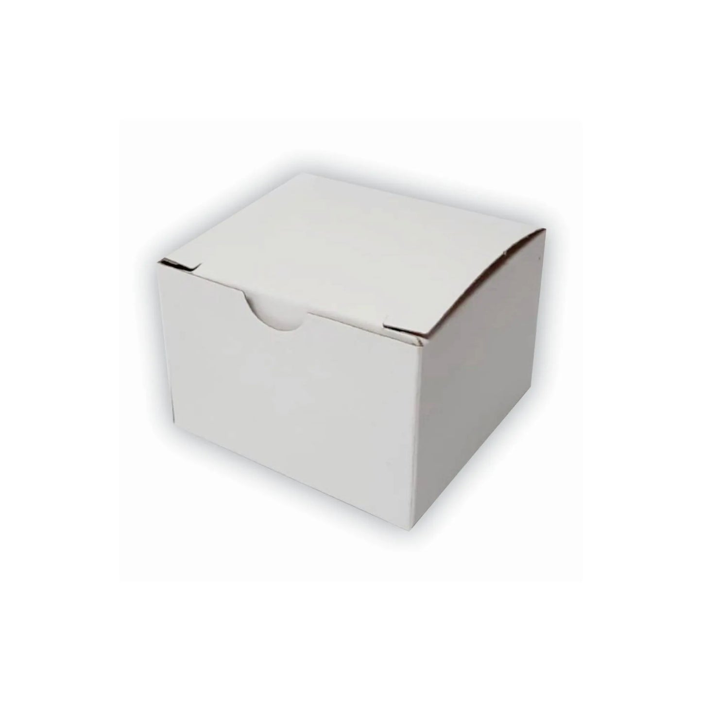 caja cubo blanca 