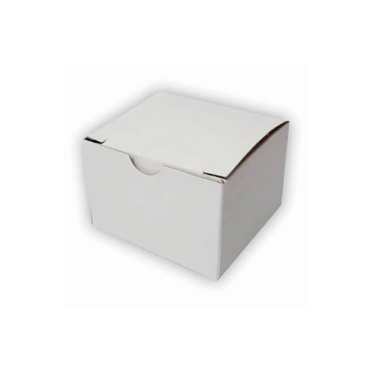caja cubo blanca 