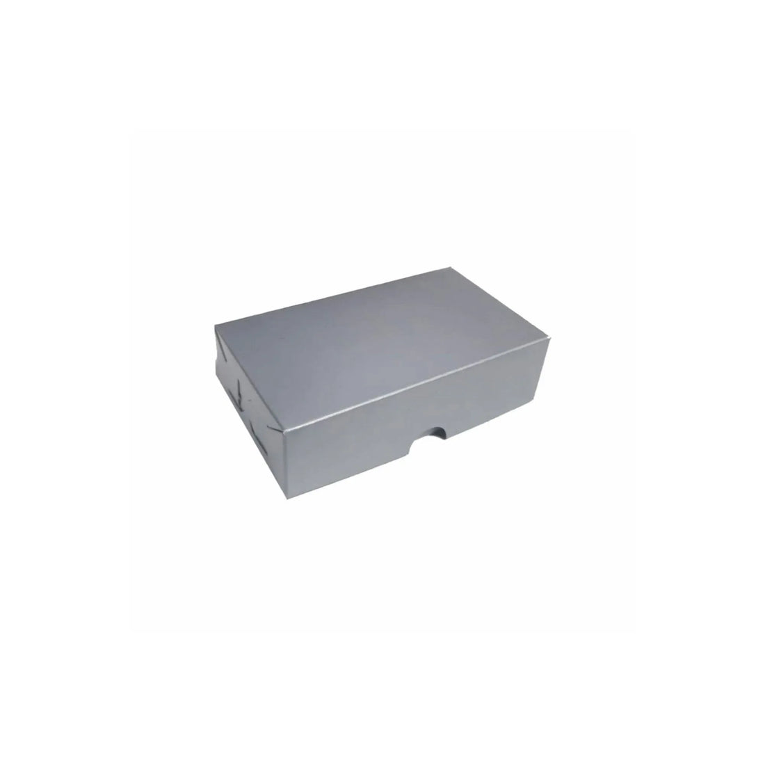 caja de carton plata joyería 