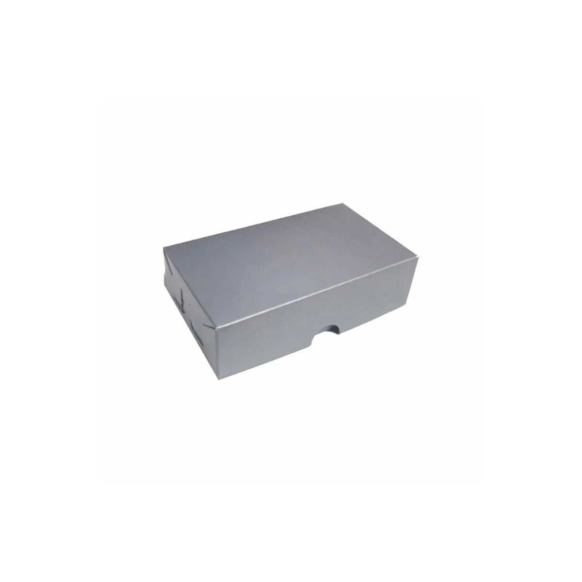 caja de carton plata joyería 