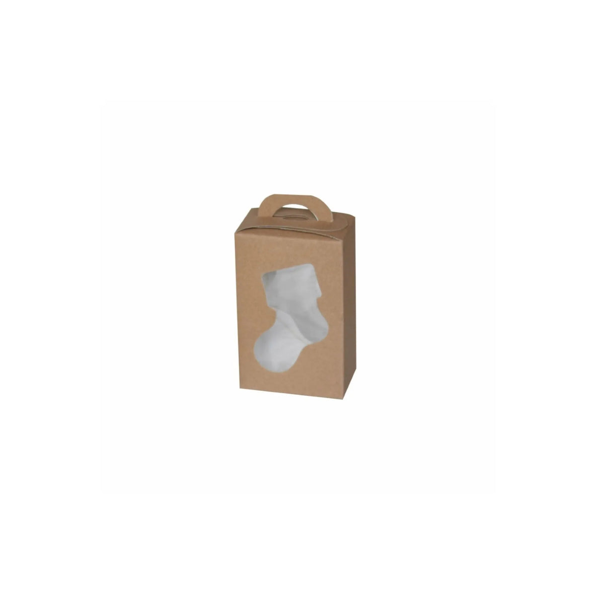 caja dulcera kraft con ventana bota 