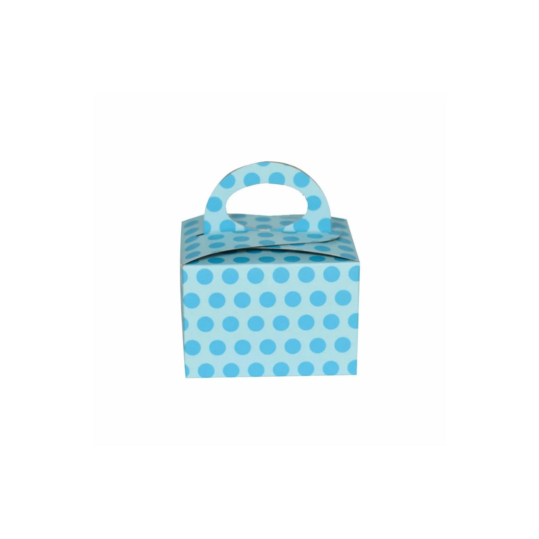 caja dulcera lunares azul 