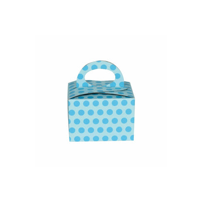 caja dulcera lunares azul 