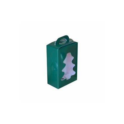 caja dulcera verde con ventana pino 