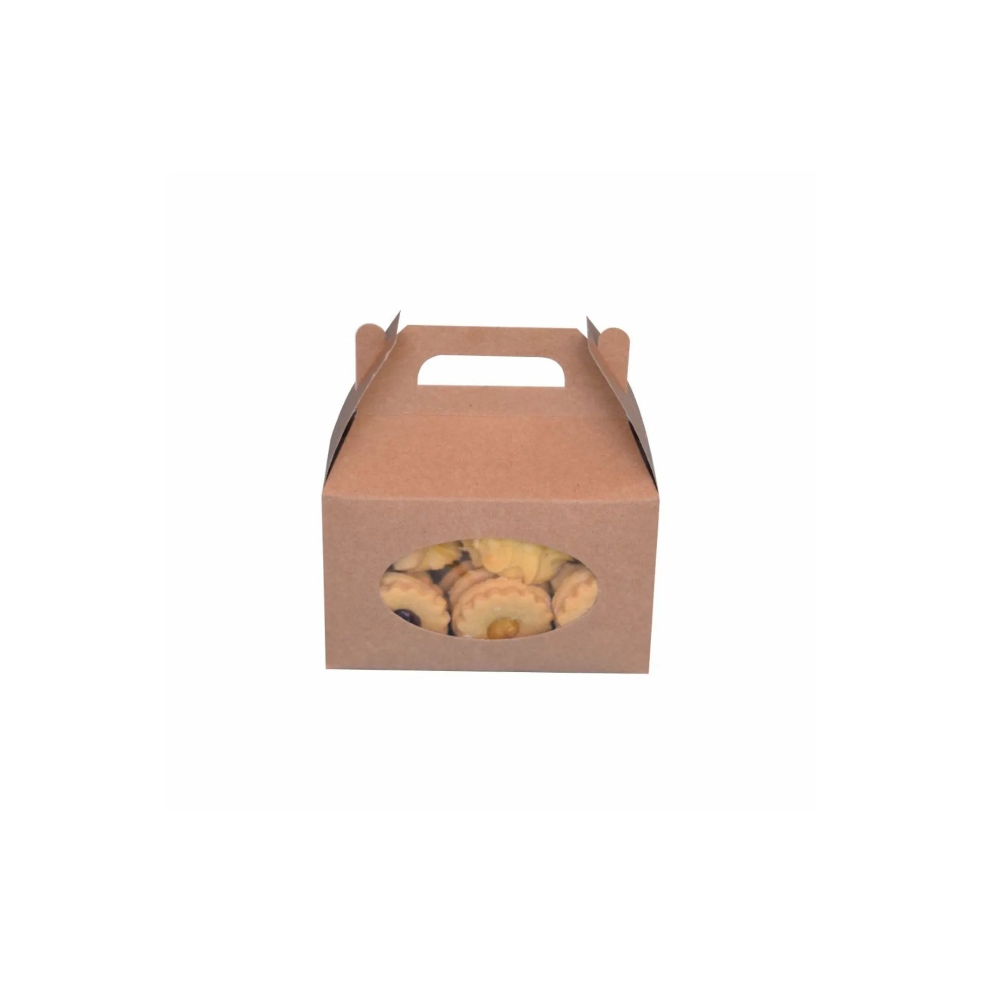 caja lonchera ventana ovalada kraft 