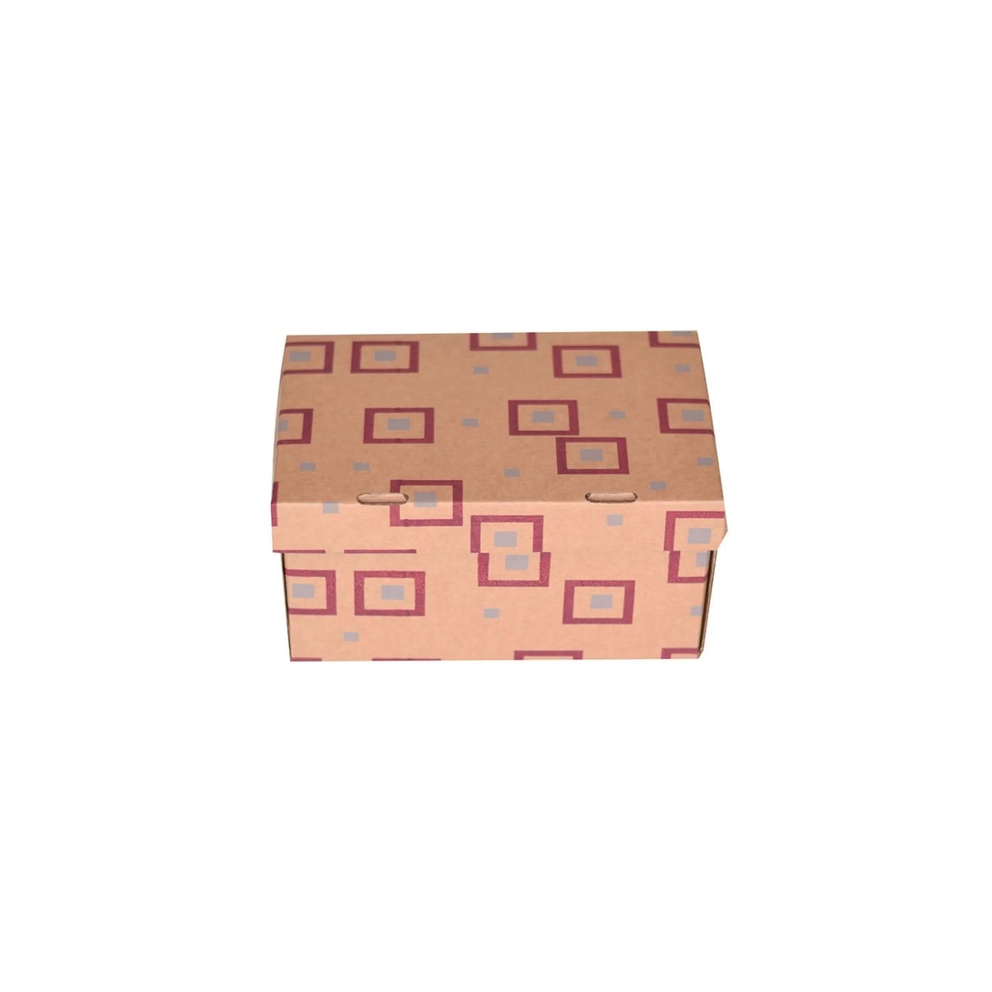 caja neceser cuadros rojos 1805C