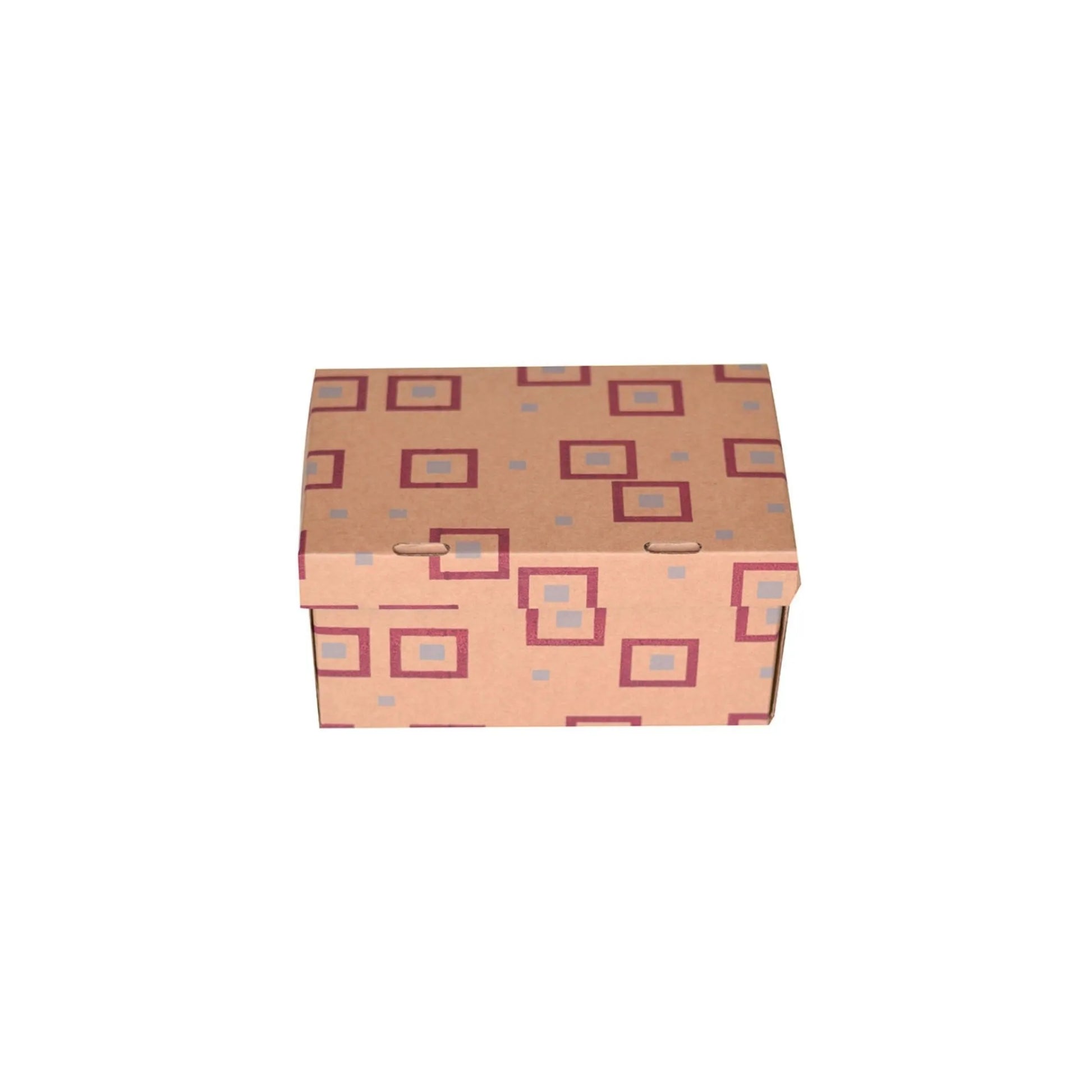 caja neceser cuadros rojos 1805C