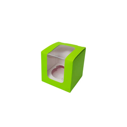 caja para 1 cup cake verde limon 5326VL