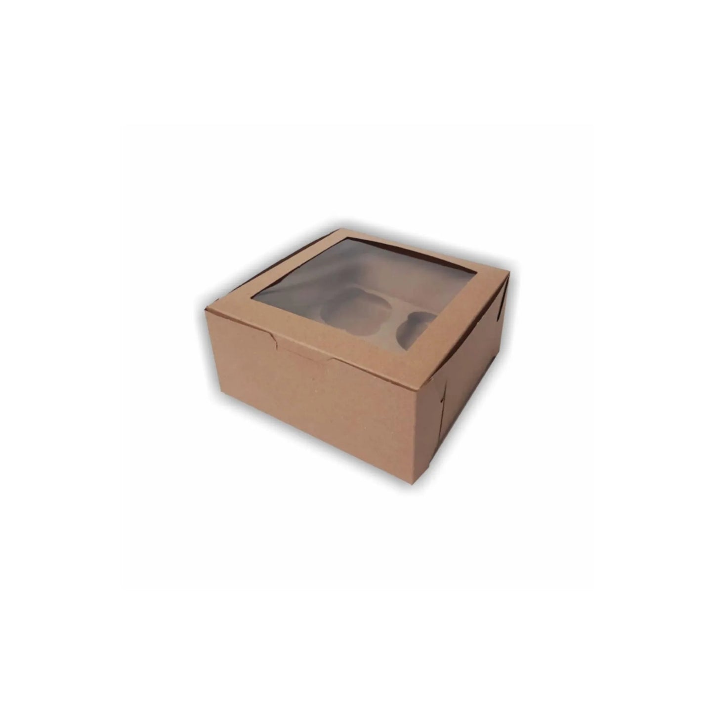 caja para 4 cup cakes kraft 5320L