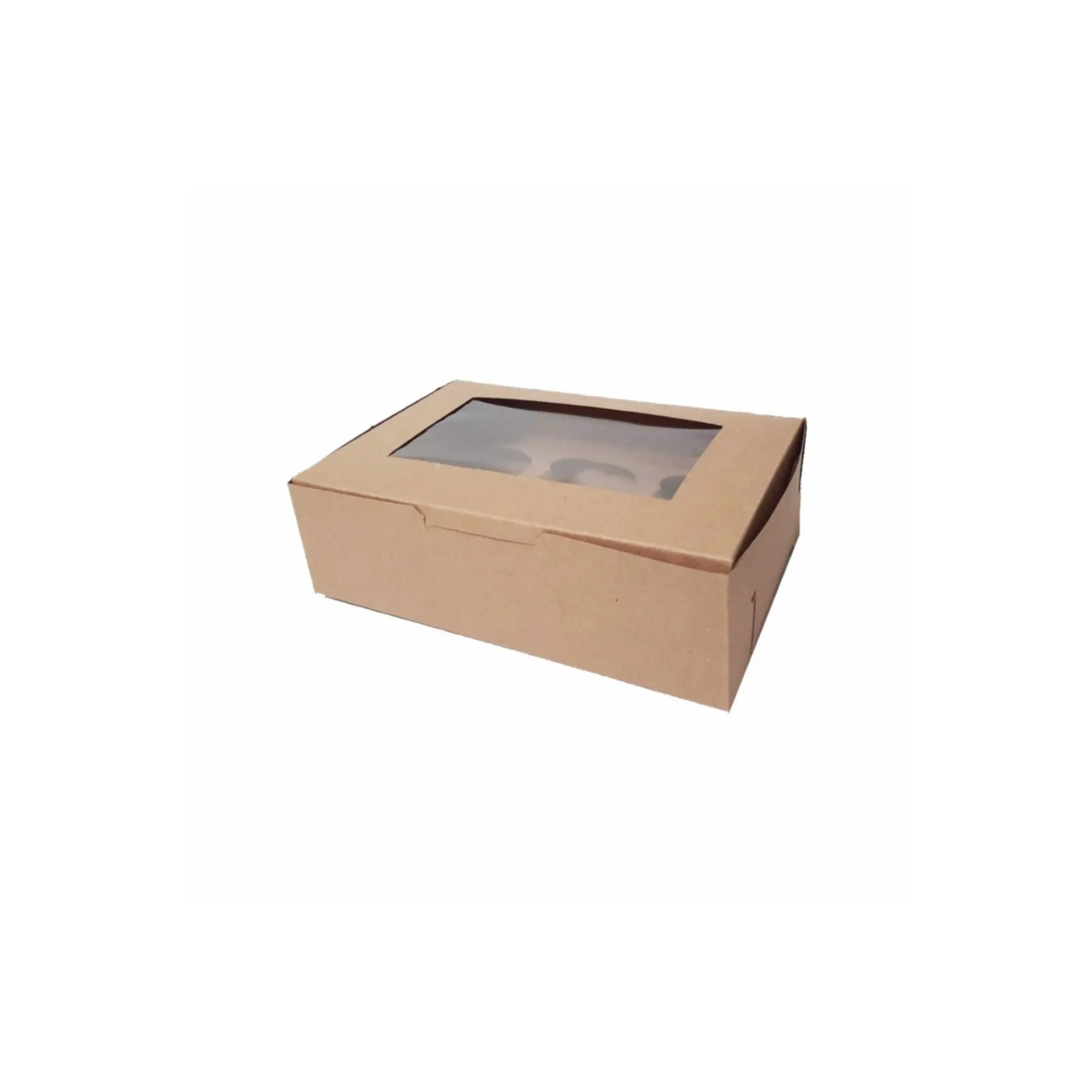 caja para 6 cup cakes kraft 5322L