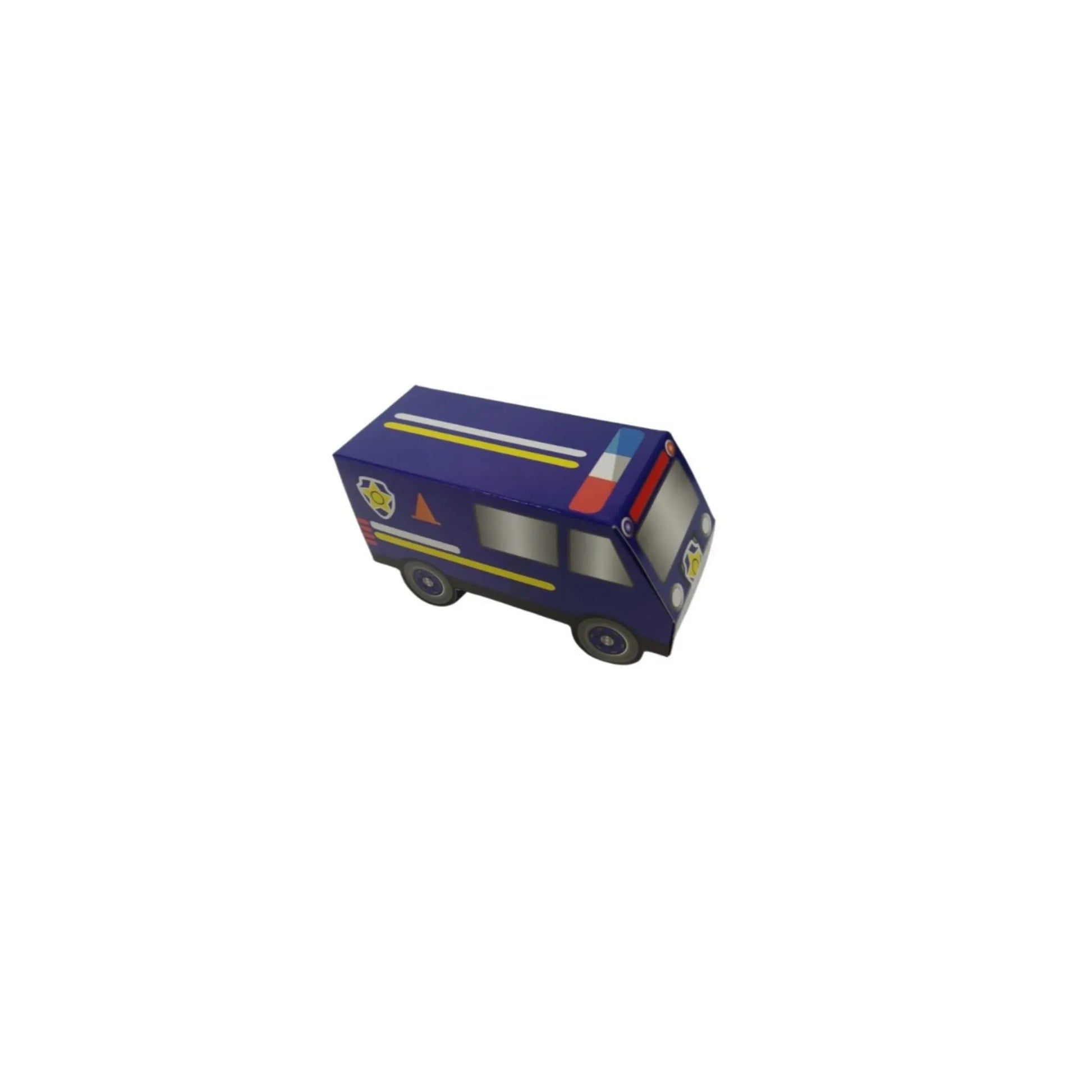 caja para bolos camion policia 