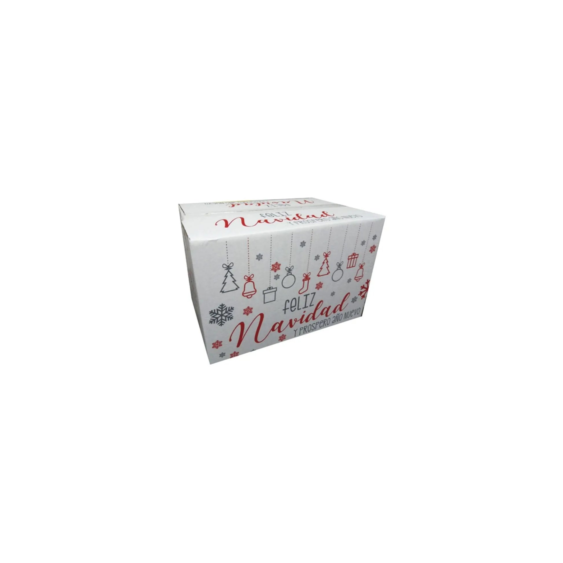 caja para despensa blanca navideña 