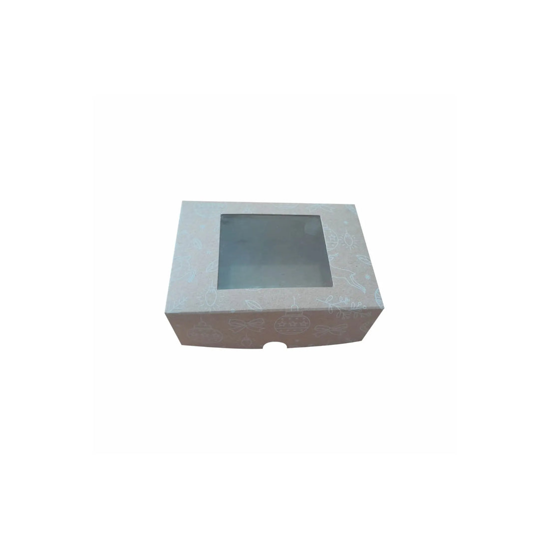caja con venta para postres navideña 