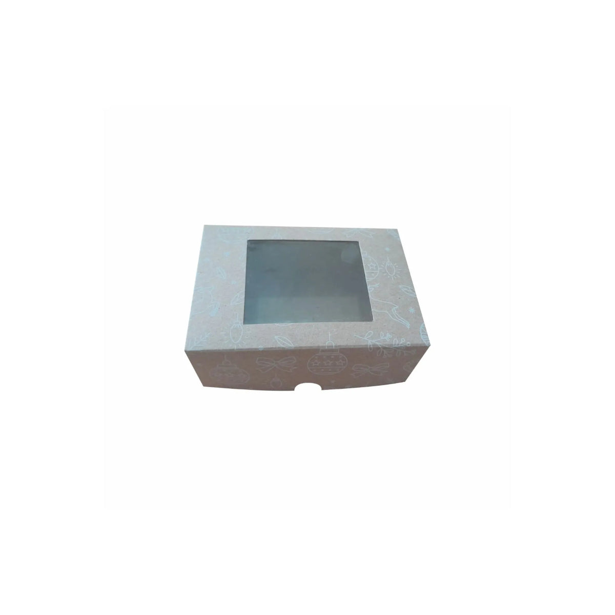 caja con venta para postres navideña 