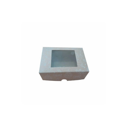 caja para postres navideña grande esferas 