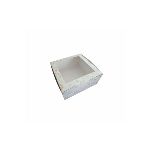 caja para cup cakes con venta collage dorado navideño