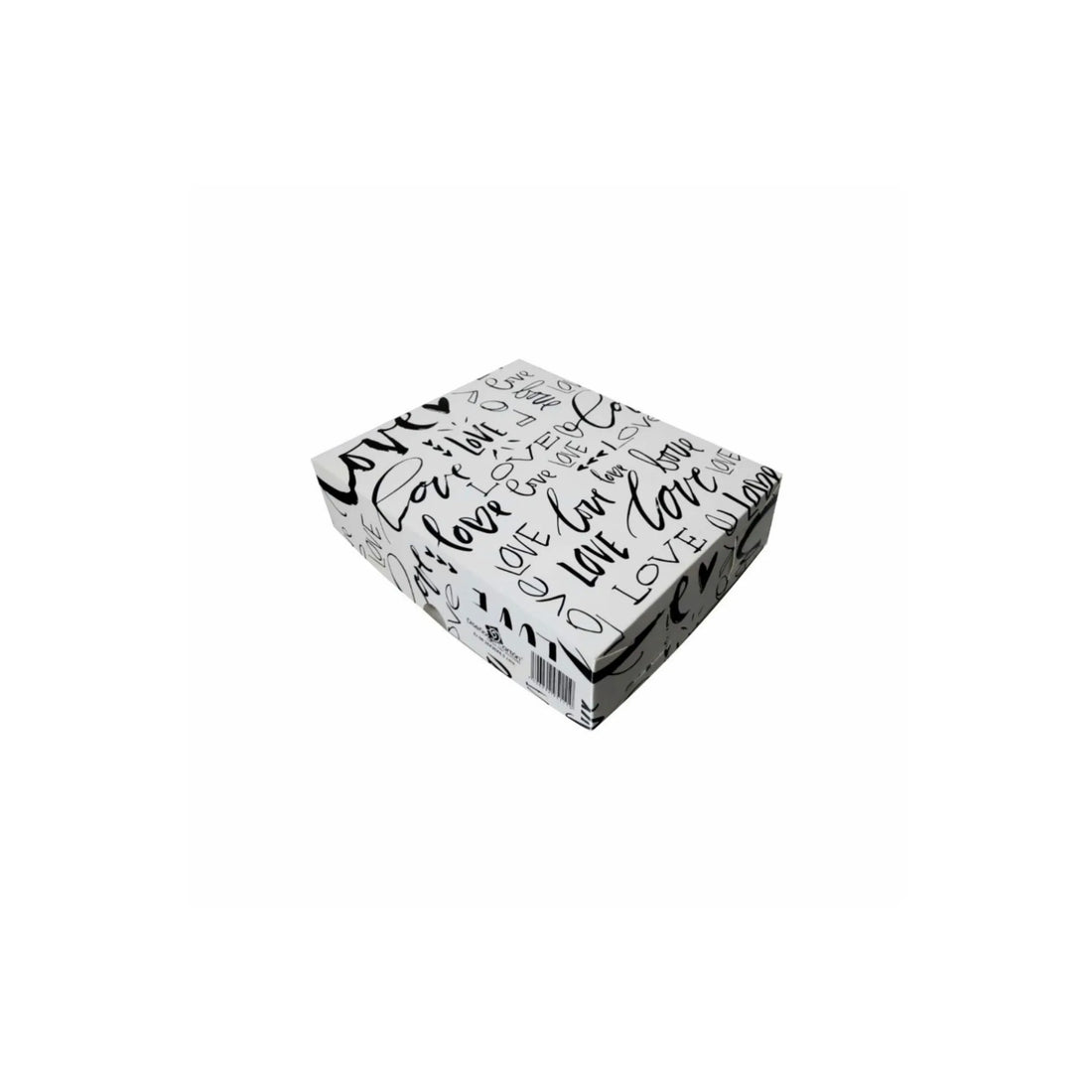 caja para regalo blanco negro love