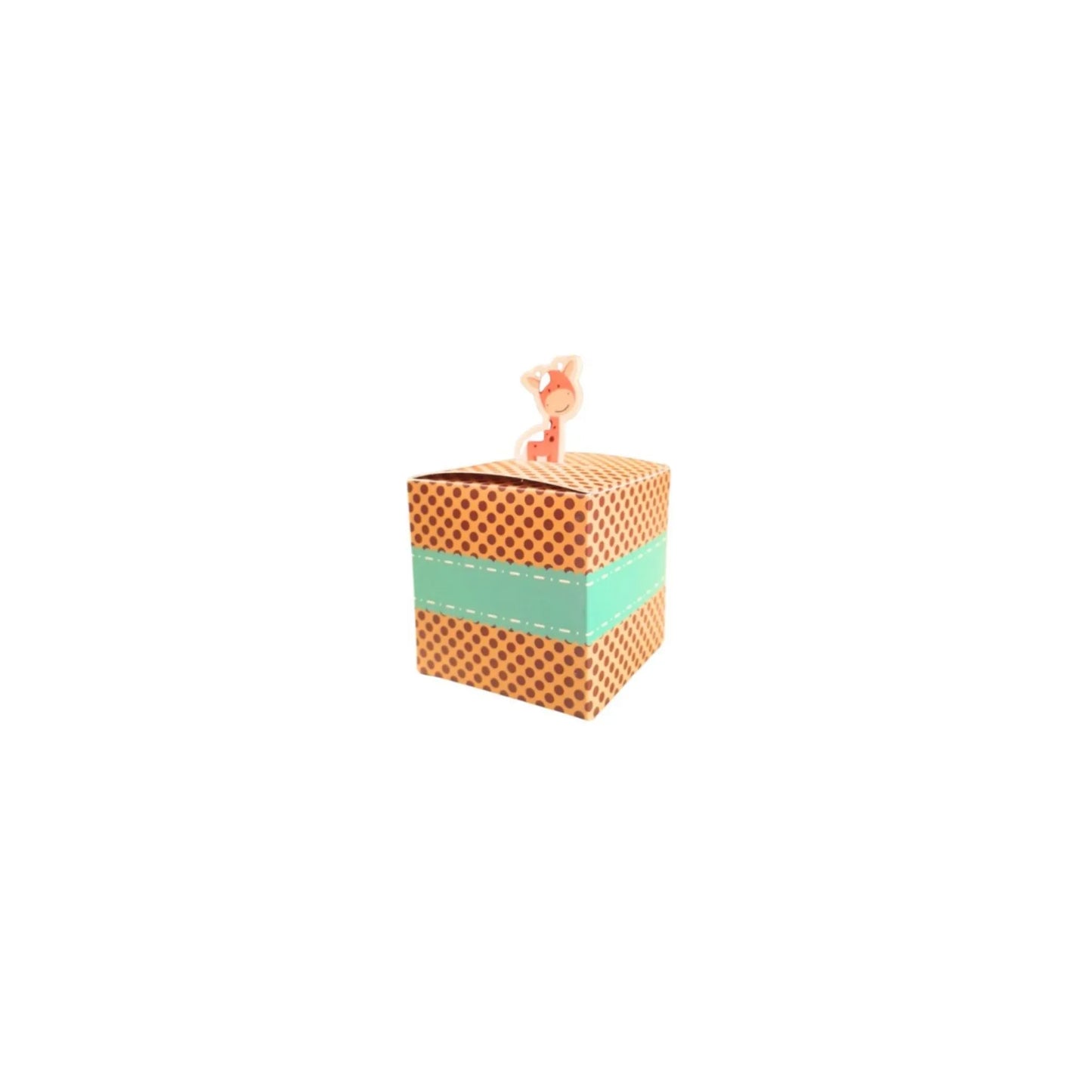 caja para regalo cubo jirafa 