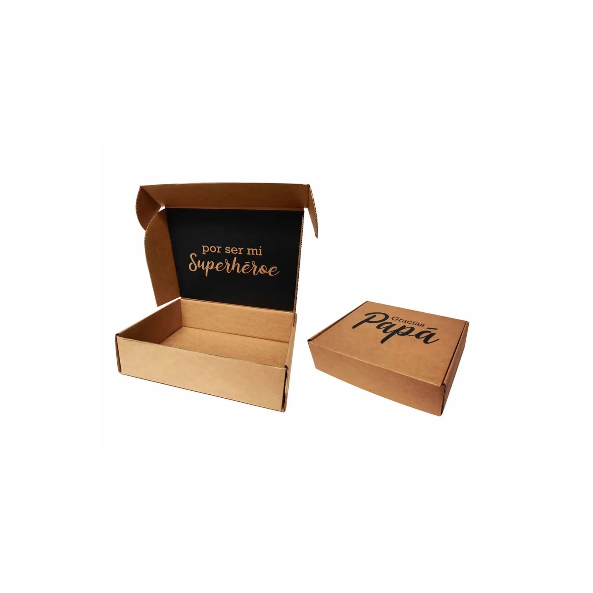 caja para regalo por ser mmi superhéroe papa 