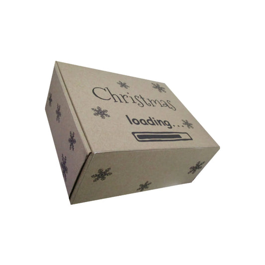 caja para regalo kraft christmas loading 