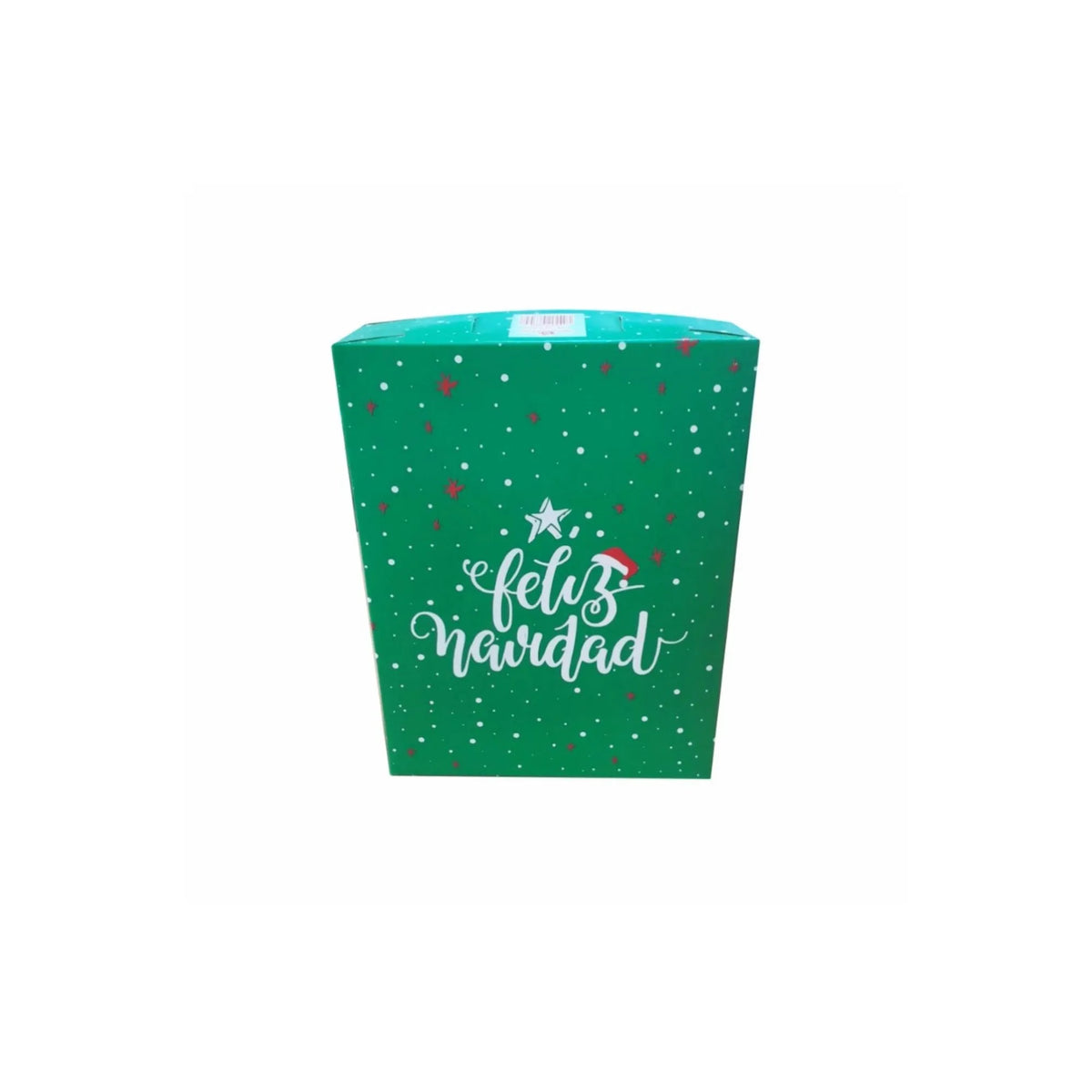 caja para regalo navideña verde feliz navidad