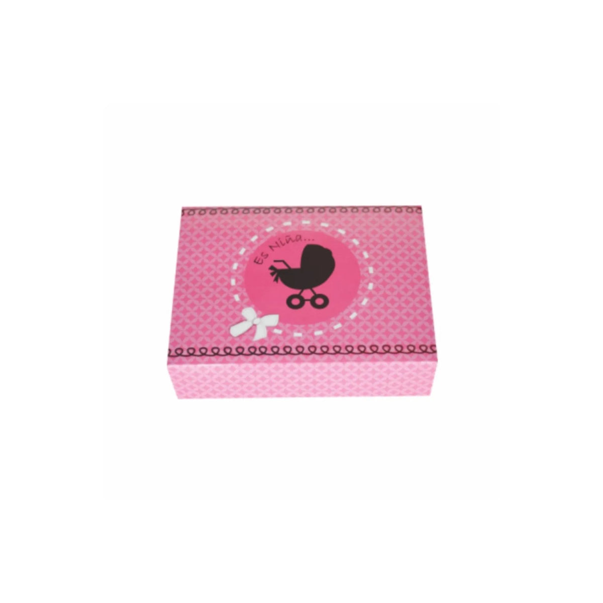 caja para regalo es niña rosa 
