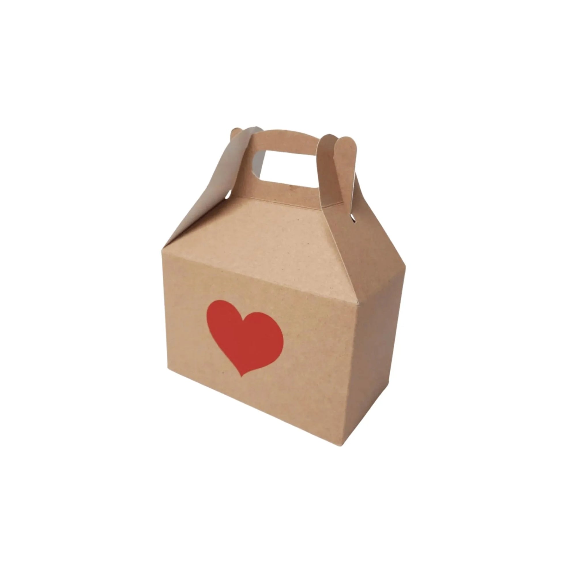 caja para regalo tipo lonchera corazon rojo
