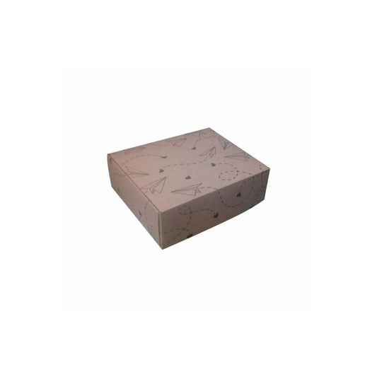 caja para regalo tipo maletin avión de papel 
