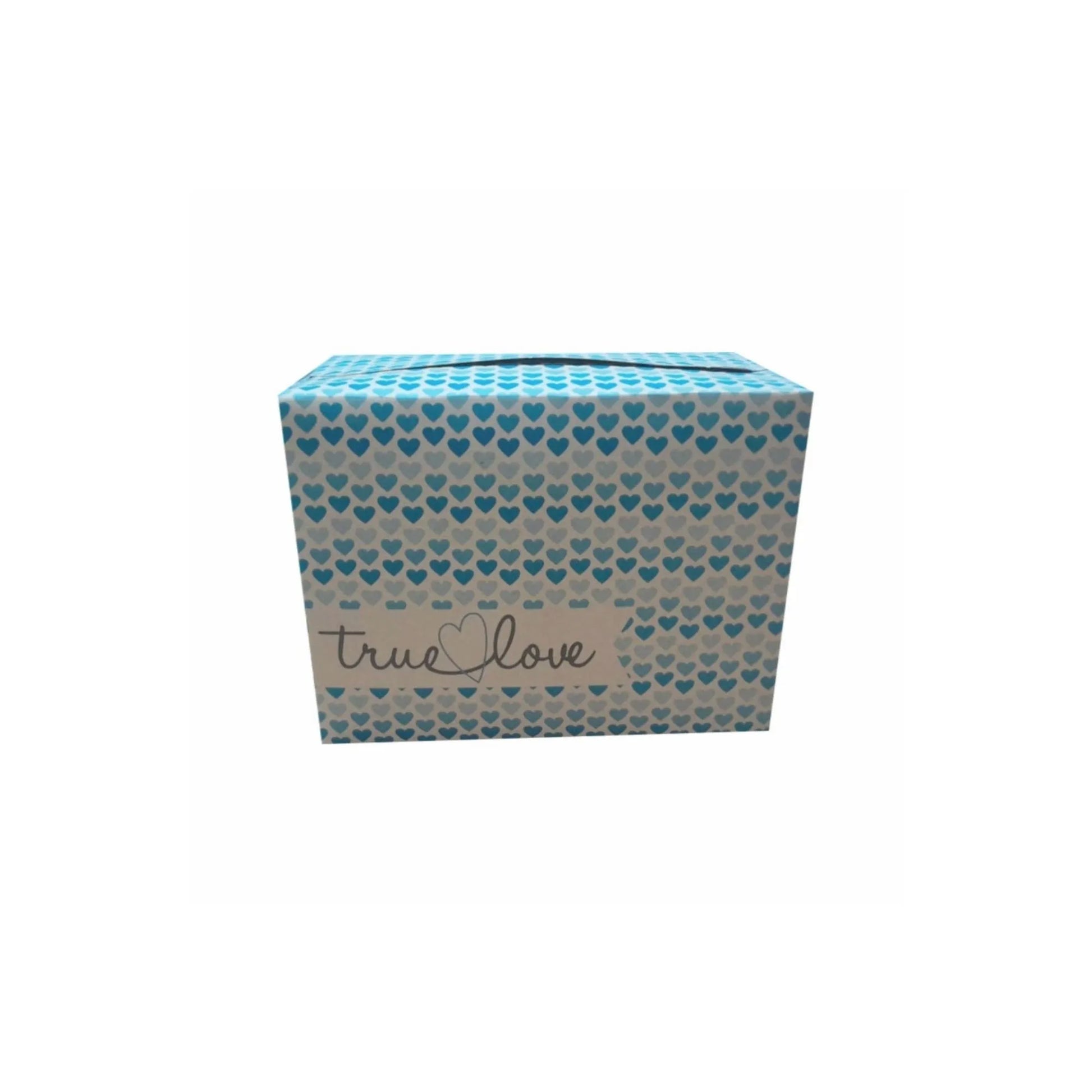 caja para regalo multiusos true love azul 