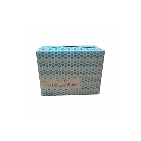 caja para regalo multiusos true love azul 