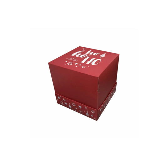 caja para regalo navideño ho ho ho tapa alta 