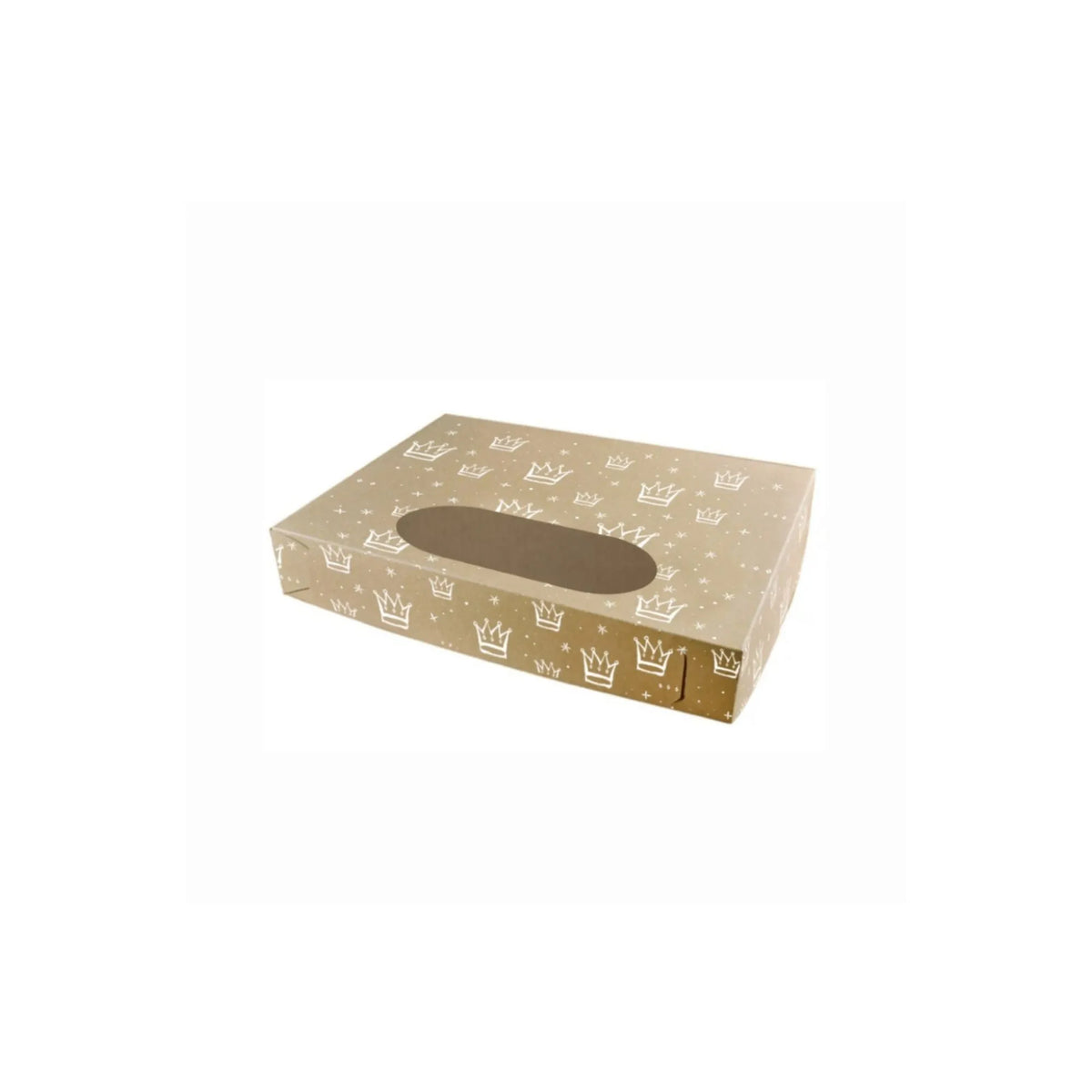 caja para rosca de reyes dorada chica 5513