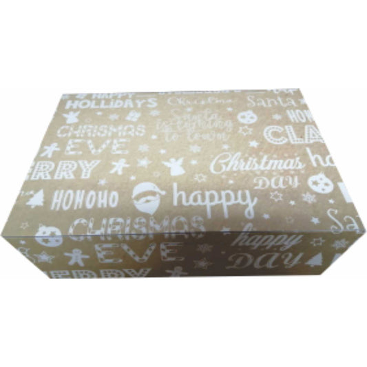 Caja Navidad Happy Hollidays Tipo Maletín