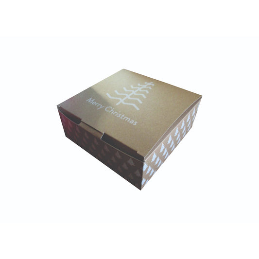Caja Navideña Pino Blanco en Kraft