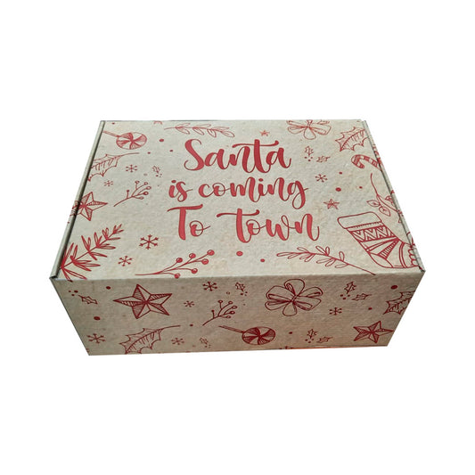 Caja Navidad Santa Está en la Ciudad