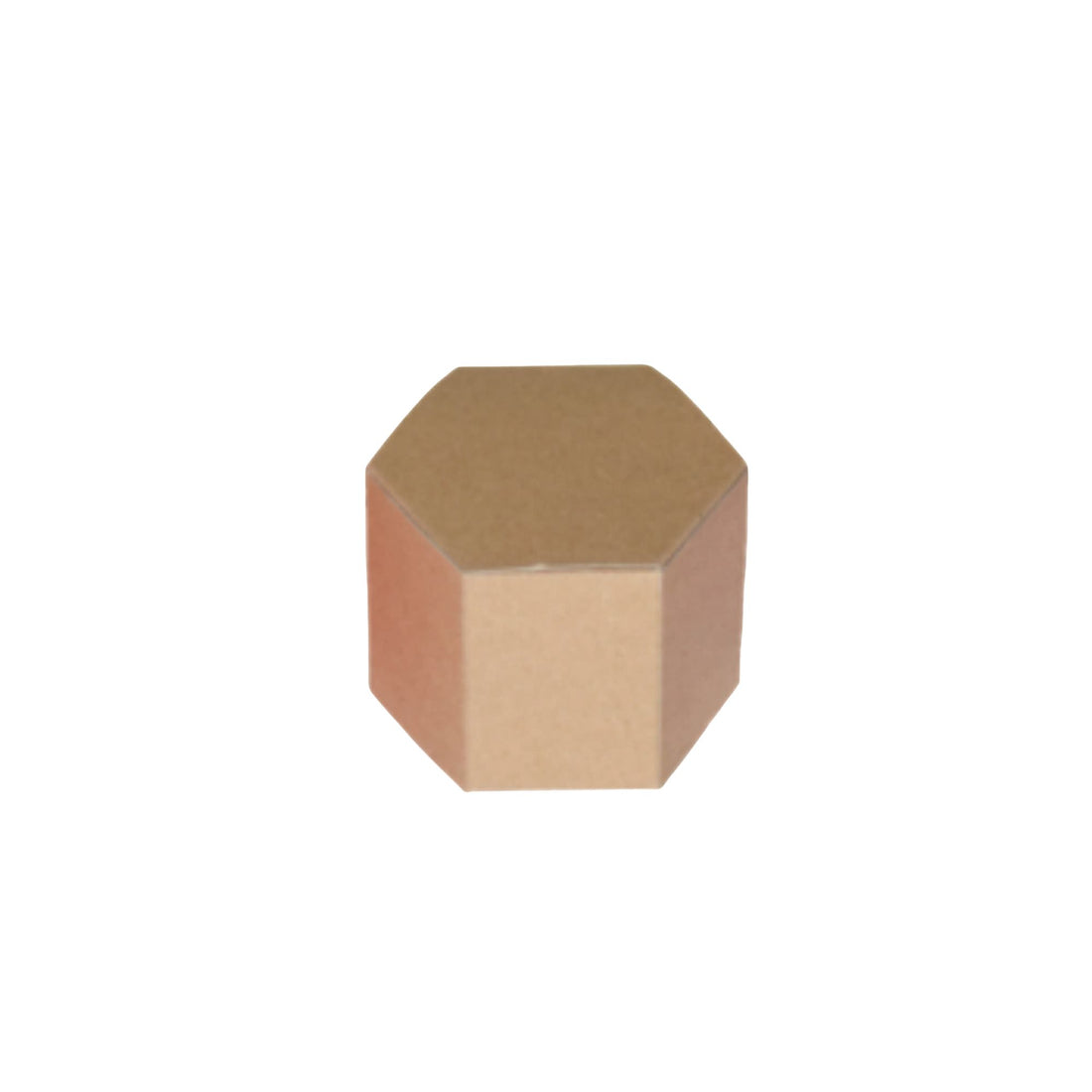 caja hexagonal kraft 