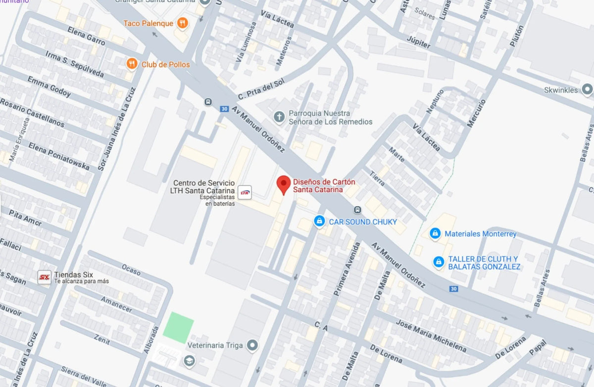 cajas de carton plaza Santa Catarina en monterrey 