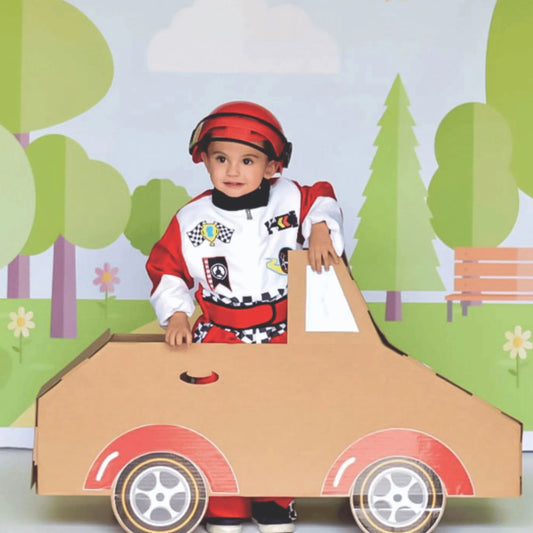 carrito en carton corrugado juguete