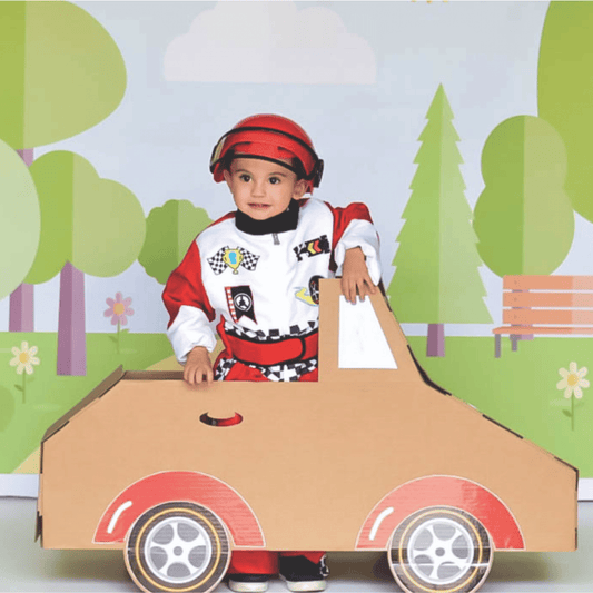 Carrito en cartón corrugado