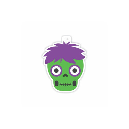 colgante calavera verde halloween 