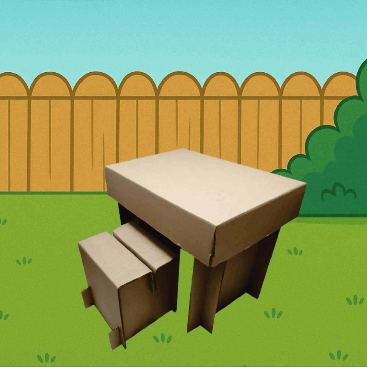 Mesa con dos banquitos