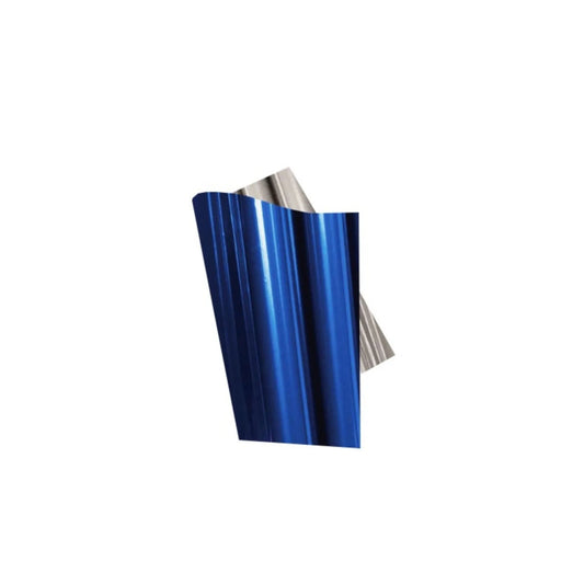 papel metálico azul 