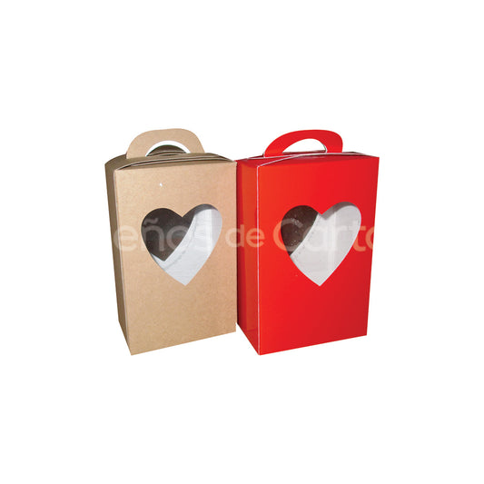20 Caja Dulcera Corazón Med.9x5x14cm