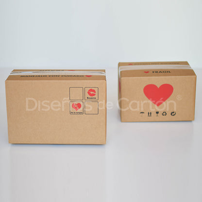 10 Caja Empaque Corazón