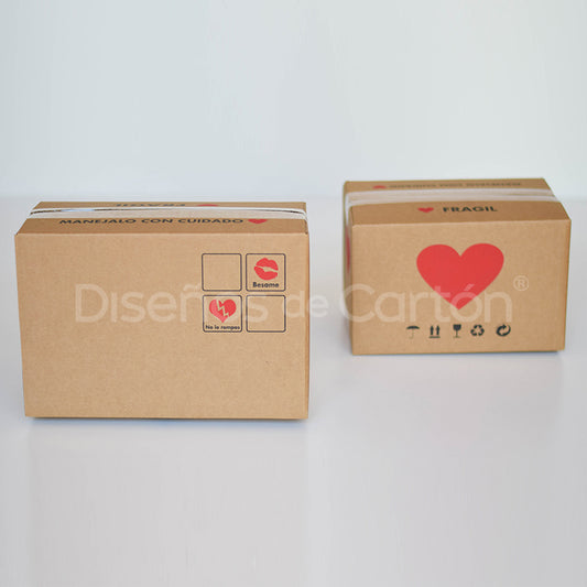 10 Caja Empaque Corazón
