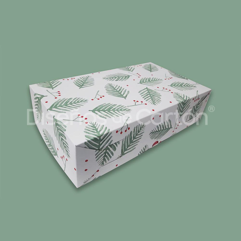 10 Caja Er 11 Hojas Navidad Med. 35x21x9cm