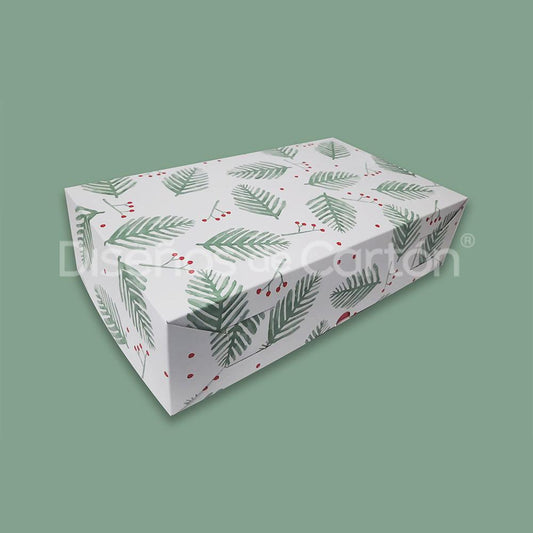 10 Caja Er 11 Hojas Navidad Med. 35x21x9cm