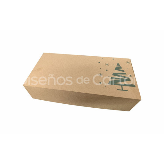 20 Caja Tipo Maletin Navideña Pino Linner 25x12.5x5.5cm